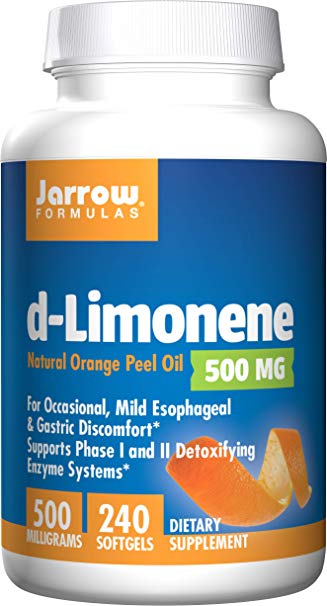 Jarrow Formulas D-Limonene, Stimulates Phase I and Phase II Detoxifying Enzyme Systems As Well As The Overall Immune System*, 240 Softgels