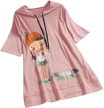 Inforin Women Casual Irregular Floral Print Patchwork Long Sleeve Top T-Shirt Blouse