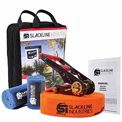 Slackline Industries Baseline Slackline Complete Kit With Tree Protection