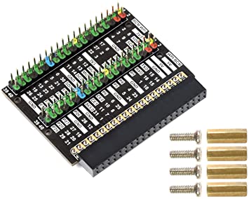 2X 40 PIN GPIO Header Adapter Color-Coded Header Expansion Board for Raspberry Pi 400,Easy Expansion