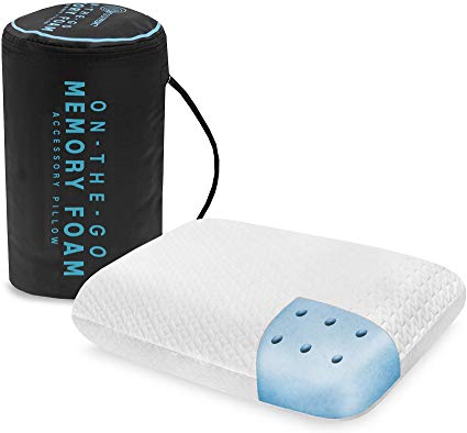 SensorPEDIC Go Accessory Memory Foam Pillow, Standard, White