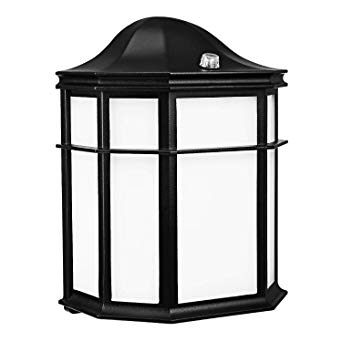 LEONLITE Outdoor Wall Light LED, Dusk to Dawn Photocell, Energy Star & ETL Listed 14W (80W Equiv.) Vintage Style Wall Latern, Exterior Wall Sconce, 3000K Warm White