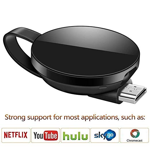 Wireless Display Dongle, ATETION WiFi Portable Display Adapter TV Projector, HDMI 1080P Digital TV Receiver, Support Airplay DLNA Miracast, Compatible with iOS/Android Smartphones