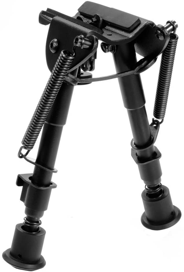 AVAWO Hunting Rifle Bipod - 6 Inch to 9 Inch Adjustable Super Duty Tactical Rifle Bipod