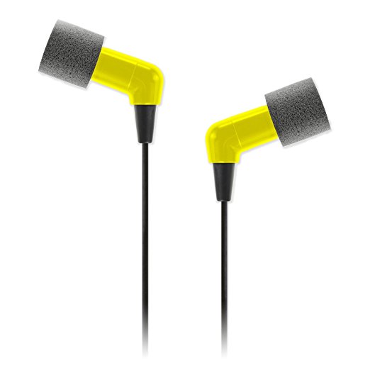 Etymotic HD Safety Earphones - Industrial Hearing Protection, Safe Listening Earphones, Yellow