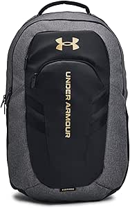 Under Armour Hustle 6.0 Pro Backpack, Black Full Heather/Black/Black, One Size Fits Most