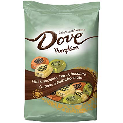 DOVE PROMISES Variety Mix Harvest Halloween Chocolate Candy Pumpkins 24-Ounce Bag