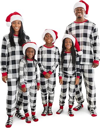 The Children's Place Baby Family Matching, Plaid Thermal Pajamas Sets