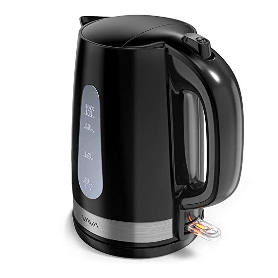 VAVA Electric Kettle - Glass Tea Kettle (1.7L) Fast Boiling and Cordless