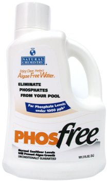 Natural Chemistry 05121 Phos Free Pool Cleaner, 3-Liter