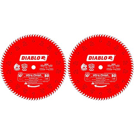 Diablo D1080X 10" 80 TPI Ultra Finish Chop/Slide Miter and Table Saw Blade