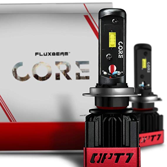 OPT7 Fluxbeam CORE v.2 H7 LED Fog Lights Bulbs with FX-7500 CREE Chip Plug-N-Play Conversion Kit - 6,000LM 6000K Cool White- Built. Not Bought.
