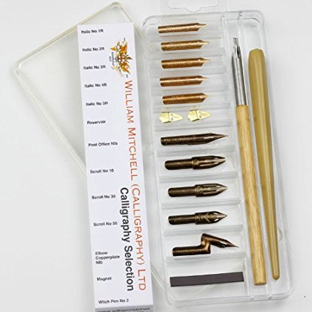 William Mitchell Calligraphy Dip Pen Nib Set - Calligraphy Selection Box