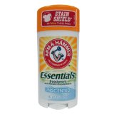 ARM and Hammer Essentials Solid Deodorant Unscented 250 Oz 6 Pack