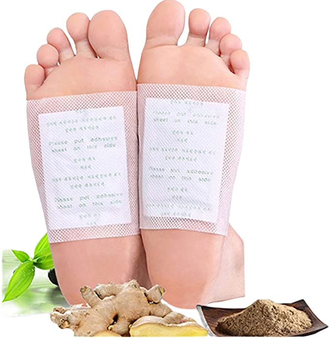 VEABEST Foot Pads,100 pcs Cleansing Foot Pads for Foot Care, Sleep Better,Foot Care Product,Ginger Bamboo Foot Pacthes,Ginger Foot Patches