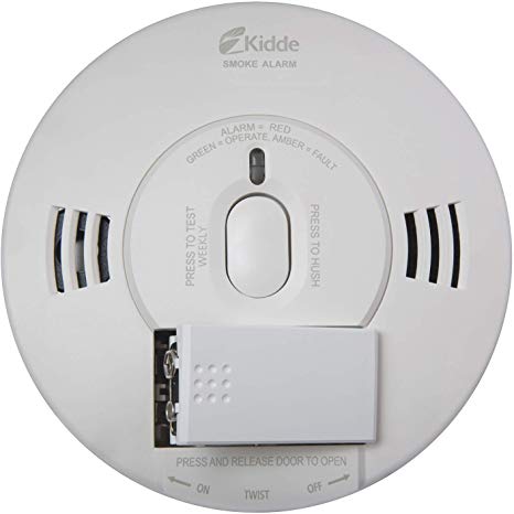 Kidde 21028501 DC Smoke Alarm Detector with TruSense Technology | Front Load Battery | Voice Notification | Model 2070-VDSR, White