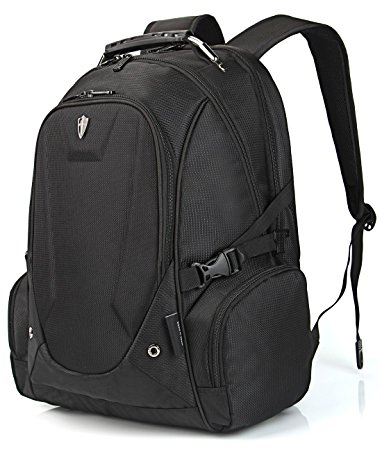 Victoriatourist V6002 Laptop Backpack with Tablet / iPad Sleeve, Fits Most 16" Laptops, Black