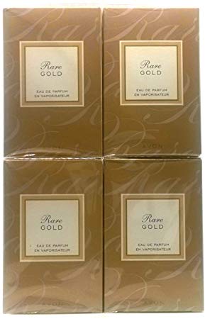 4 x Avon Rare Gold eau de parfum spray for women, 50 ml