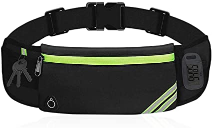 EVANCARY Running Belt Waist Pack Water Resistant Runners Belt Fanny Pack for Women Men Adjustable Running Pouch for All Kinds of Phones iPhone Android Windows