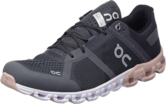 On Running Womens Cloudflow Mesh Rock Rose Trainers