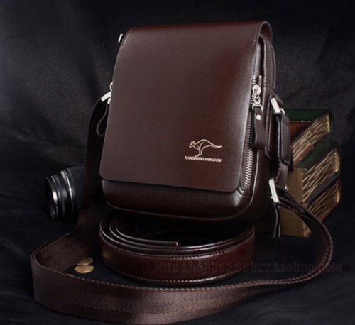 Men's Genuine Leather/PU Authentic kangaroo kingdom Shoulder Bag Messenger Bags