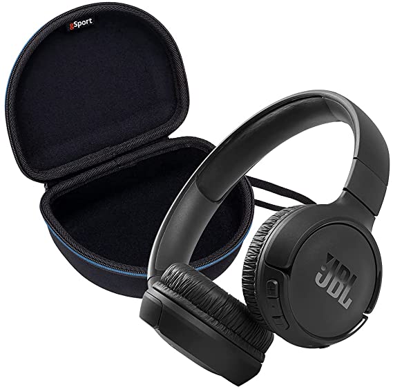 JBL Tune 510BT On-Ear Wireless Bluetooth Headphone Bundle with gSport Case (Black)