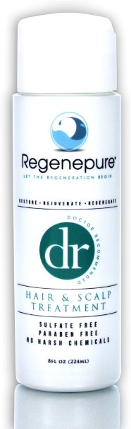 Regenepure - DR Doctor Recommended Hair Loss Shampoo for Hair Growth and Scalp Treatment - 8 Oz