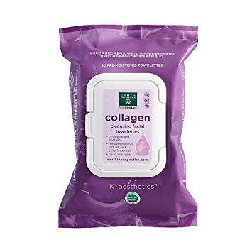Earth Therapeutics 30-ct. Collagen Cleansing & Makeup Removing Facial Towelettes