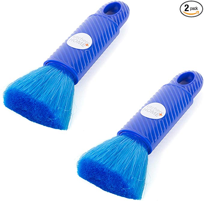 Kitchen   Home Compact Static Duster - 6.5" Inch Travel Duster with Carry Case - Electrostatic Duster attracts dust Like a Magnet! - 2 Pack