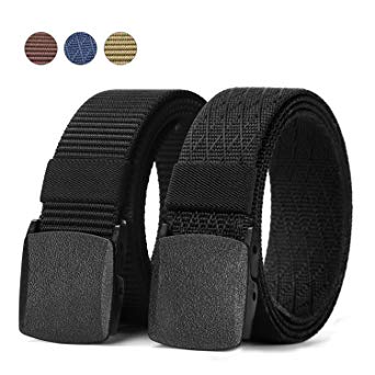 JasGood Nylon Canvas Breathable Military Tactical Men Waist Belt With Plastic Buckle