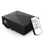 2015 Tronfy Full Color 130 Entertainment Home Cinema Theater Multimedia Portable LCD LED Pico Projector 800x480p Optical Keystone Usbavsdhdmivga Interface Video Games Movie Night