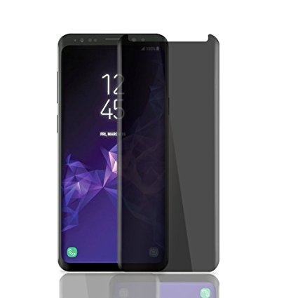 Glass Galaxy S9 Privacy Tempered Auideas Tempered Glass[9H Hardness][Anti-Scratch][Anti-Bubble][3D Curved][Ultra Clear]Protective Film Tempered Glass Screen Protector for Samsung Galaxy S9 Privacy