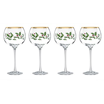 Lenox Holiday Balloon Glasses, Set of 4