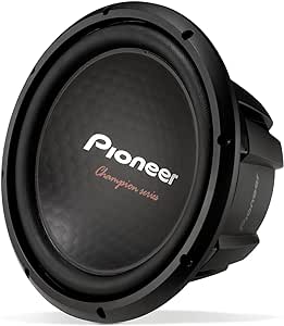 Pioneer TS-A301S4 - Powerful 12-inch Subwoofer, 1600 Watts Peak Power, Single 4 Ohm Voice Coil for a Powerful Bass