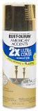 Rust Oleum 280724 American Accents Ultra Cover 2X Spray Paint Metallic Gold 11-Ounce