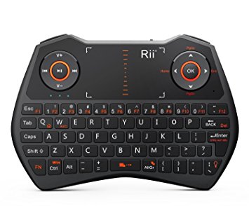 Rii® i28 5 in 1 Wireless Mini Keyboard /Touchpad /Flying mouse /Earphone Jack/Backlit Work for PC,Raspberry Pi 2 3, Android TV Box ,XBMC,Windows 7 8 10