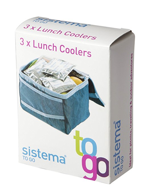 Sistema To Go Reusable Lunch/Picnic Coolers - Set of 3