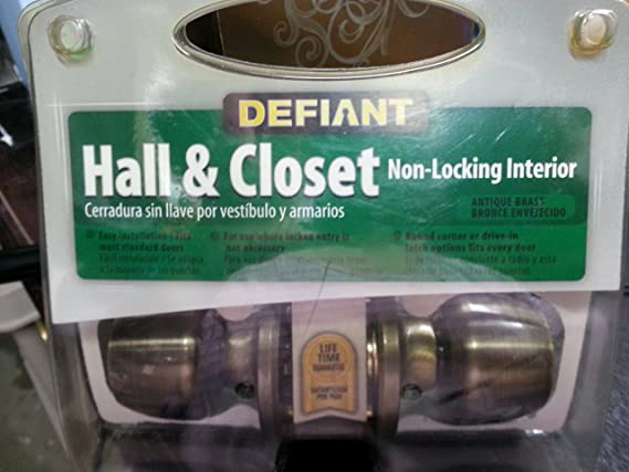 Defiant Hall and Closet Non-locking Interior Door Knobs