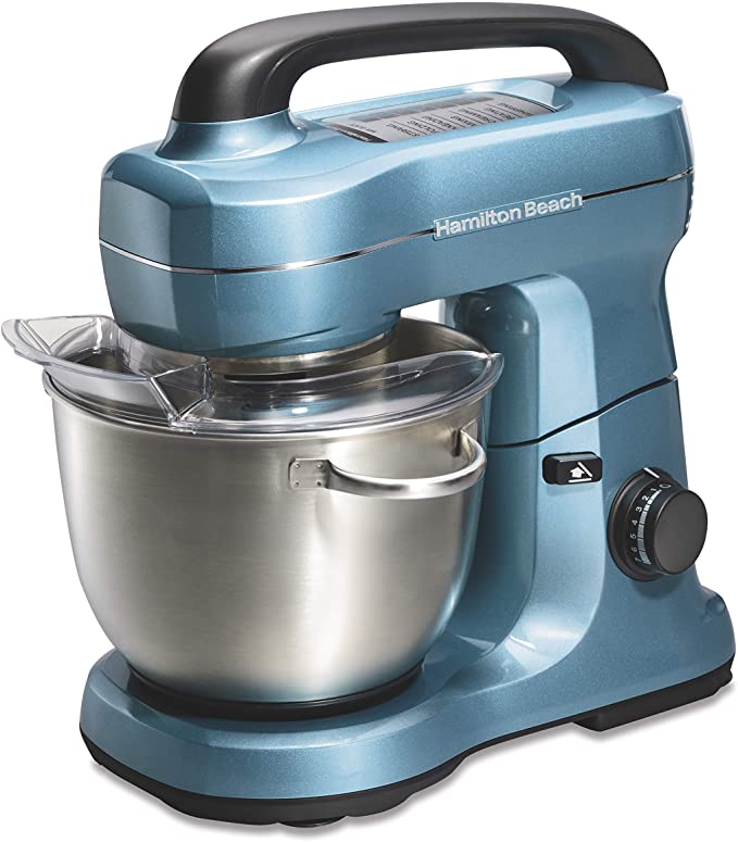 Hamilton Beach 63393 Stand Mixer, Metallic Blue