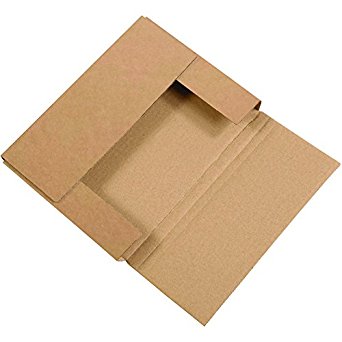 BOX BM1183BFK Easy-Fold Mailers, 11" x 8 1/2" x 3", Kraft (Pack of 50)
