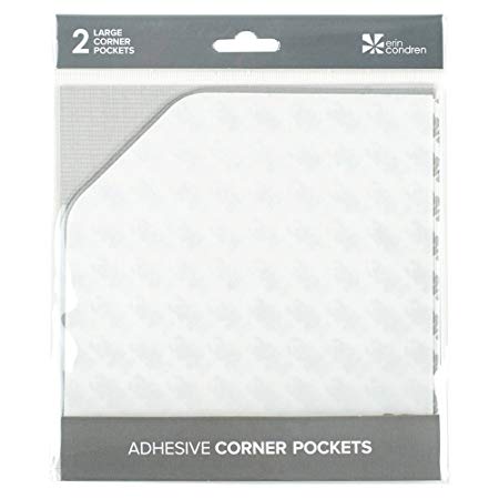 Erin Condren Large Clear Corner Sticky Pocket (ACC- LCSP)