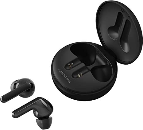 LG Tone Free HBS-FN4 True Wireless Earbuds with Meridian Audio Technology, Black, Universal