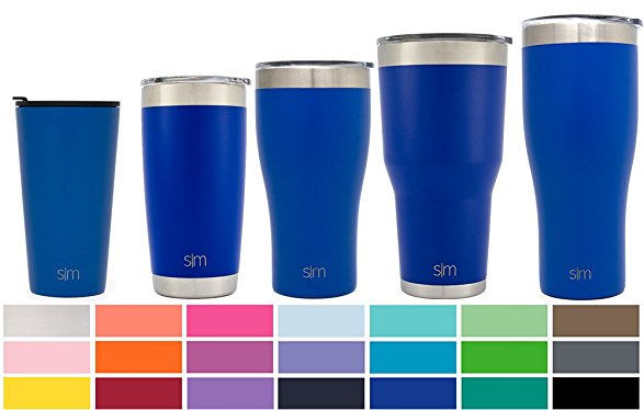 Simple Modern Pint 16oz Tumbler - Vacuum Insulated Double-Walled 18/8 Stainless Steel Hydro Travel Mug - Coffee Cup Flask - Twilight Blue