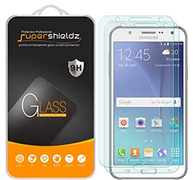 [2-Pack] Supershieldz for Samsung "Galaxy J7 Neo" Tempered Glass Screen Protector, Anti-Scratch, Bubble Free, Lifetime Replacement Warranty