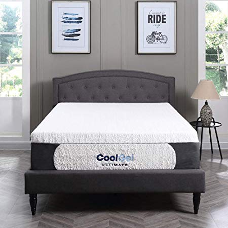 Classic Brands Cool Gel Ultimate Gel Memory Foam 14-Inch Mattress with BONUS Pillow