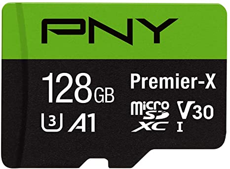 PNY 128GB Premier-X Class 10 U3 V30 microSDXC Flash Memory Card​