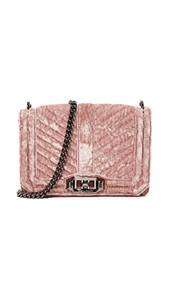 Rebecca Minkoff Chevron Quilted Small Love Cross-Body Bag