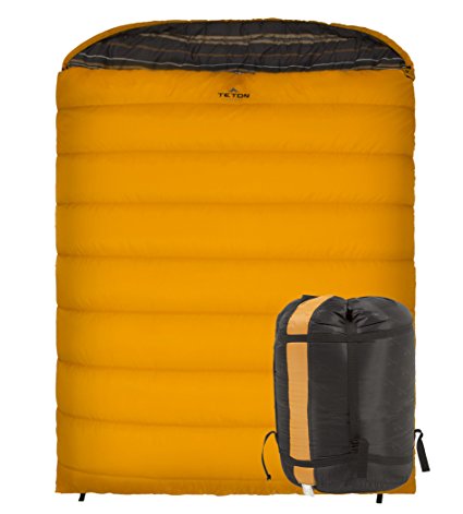 TETON Sports Mammoth Queen Size Sleeping Bag; Double Sleeping Bag; Free Compression Sack Included