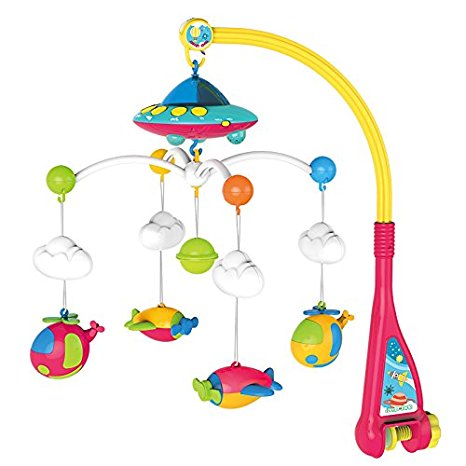 Surreal Baby Musical Cot Mobile With Starlight Projection