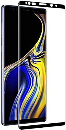 Tingtong Full Coverage Edge-to-Edge 5D Tempered Glass Screen Protector for Samsung Galaxy Note 9 (Black)